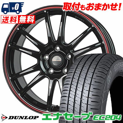 215/45R17 91W XL DUNLOP ENASAVE EC204 CROSS SPEED HYPER EDITION CR6 サマータイヤホイール4本セット 【取付対象】