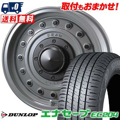 215/55R16 93V DUNLOP ダンロップ ENASAVE EC204 DEAN COLORADO ディーン コロラド サマータイヤホイール4本セット 【取付対象】