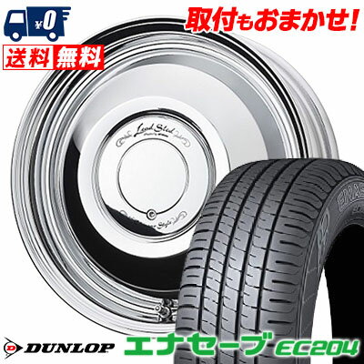 145/65R15 72S DUNLOP ダンロップ ENASAVE EC204 エナセーブ EC204 WORK Lead Sled ワーク レッドスレッド サマータイヤホイール4本セット【取付対象】