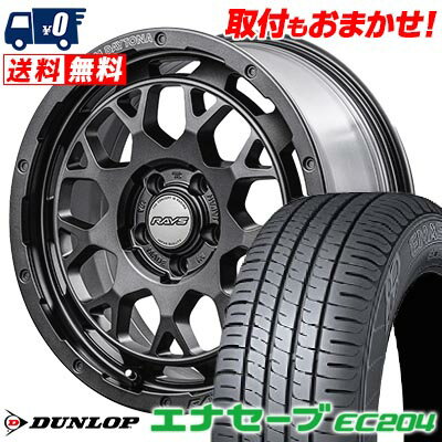 205/55R16 91V DUNLOP ENASAVE EC204 TEAM DAYTONA M9+ SPEC M サマータイヤホイール4本セット 【取付対象】