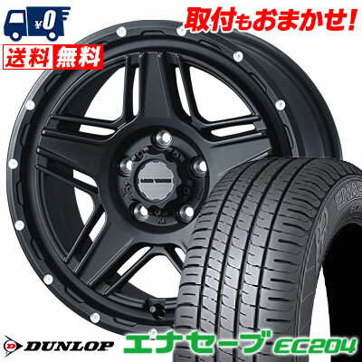 215/55R16 93V DUNLOP ENASAVE EC204 MUDVANCE 07 サマータイヤホイール4本セット 【取付対象】