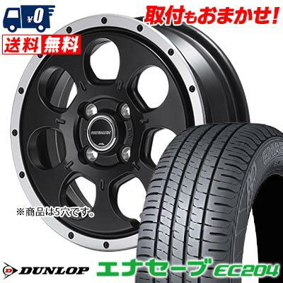 215/55R16 93V DUNLOP ENASAVE EC204 ROADMAX W0-7 サマータイヤホイール4本セット 【取付対象】