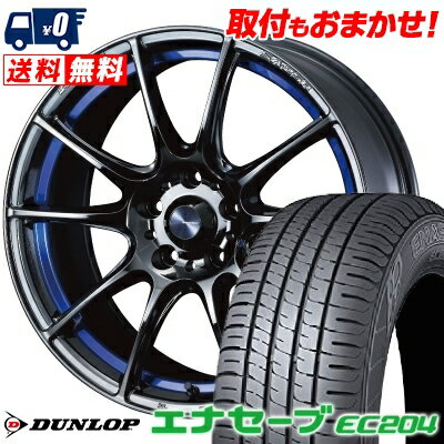 215/50R17 91V DUNLOP ENASAVE EC204 WedsSport SA-25R サマータイヤホイール4本セット 【取付対象】