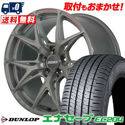 215/45R18 93W XL DUNLOP ENASAVE EC204 RAYS VERSUS CRAFT COLLECTION VV21S サマータイヤホイール4本セット 【取付対象】
