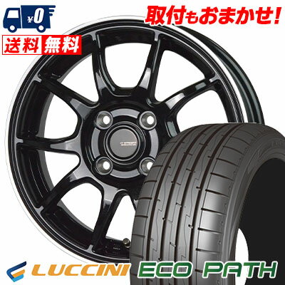 165/50R16 75V LUCCINI ECOPATH G-SPEED P-06 サマータイヤホイール4本セット 【取付対象】