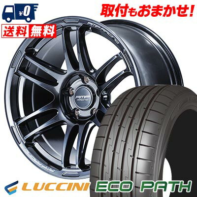 215/45R17 91V LUCCINI ルッチーニ ECOPATH RMP RACING R26 RMPレーシング R26 サマータイヤホイール4本セット 【取付対象】