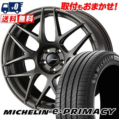 245/45R18 100W XL MICHELIN ミシュラン e・PRIMACY WedsSport SA-27R ウェッズスポーツ SA-27R サマータイヤホイール4本セット 【取付対象】