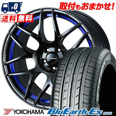 225/45R17 94V YOKOHAMA ヨコハマ BluEarth ES32 WedsSport SA-27R ウェッズスポーツ SA-27R サマータイヤホイール4本セット 【取付対象】