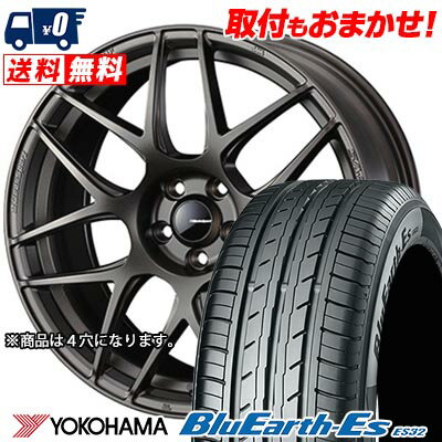 205/40R17 84V YOKOHAMA ヨコハマ BluEarth ES32 WedsSport SA-27R ウェッズスポーツ SA-27R サマータイヤホイール4本セット 【取付対象】