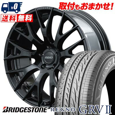 245/40R20 95W BRIDGESTONE REGNO GRV2 HOMURA 2×9R サマータイヤホイール4本セット 【取付対象】
