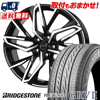 225/55R19 99V BRIDGESTONE REGNO GRV2 Chronus CH-112 サマータイヤホイール4本セット 【取付対象】