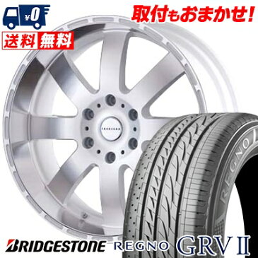 225/50R18 BRIDGESTONE ブリヂストン REGNO GRV2 レグノ GRV-2 Reverson DR8 レベルソン DR8 サマータイヤホイール4本セット for 200系ハイエース