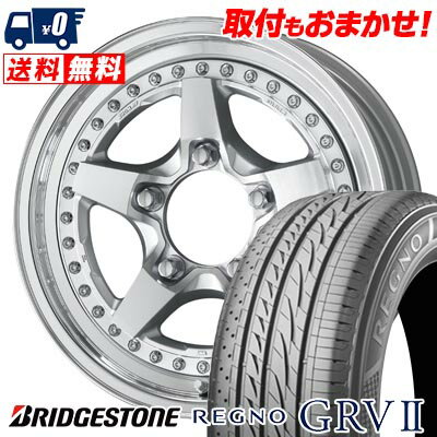 205/60R16 92H BRIDGESTONE REGNO GRV2 WORK CRAG GALVATRE2 サマータイヤホイール4本セット 【取付対象】