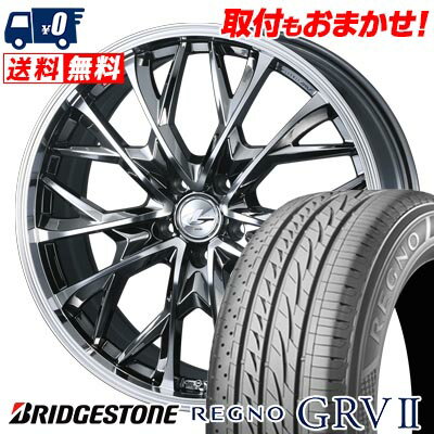 245/45R19 98W BRIDGESTONE REGNO GRV2 LEONIS MV サマータイヤホイール4本セット 【取付対象】