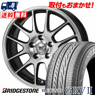 205/65R16 95H BRIDGESTONE REGNO GRV2 JP STYLE MJ02 サマータイヤホイール4本セット 【取付対象】
