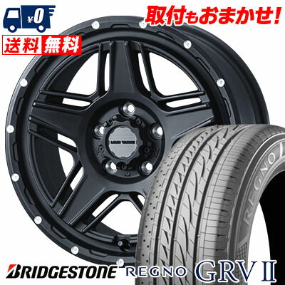 205/55R16 91V BRIDGESTONE REGNO GRV2 MUDVANCE 07 サマータイヤホイール4本セット 【取付対象】