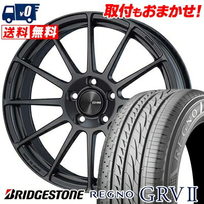 205/60R16 92H BRIDGESTONE REGNO GRV2 ENKEI PF03 サマータイヤホイール4本セット 【取付対象】