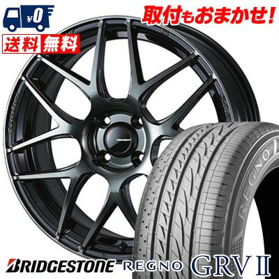 195/65R15 91H BRIDGESTONE ブリヂストン REGNO GRV2 WedsSport SA-27R ウェッズスポーツ SA-27R サマータイヤホイール4本セット 【取付対象】