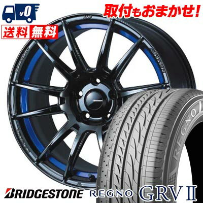 235/60R18 103V BRIDGESTONE REGNO GRV2 WedsSport SA-62R サマータイヤホイール4本セット 【取付対象】