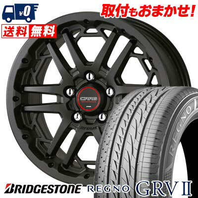 205/60R16 92H BRIDGESTONE REGNO GRV2 WORK CRAG T-GRABIC3 サマータイヤホイール4本セット 【取付対象】