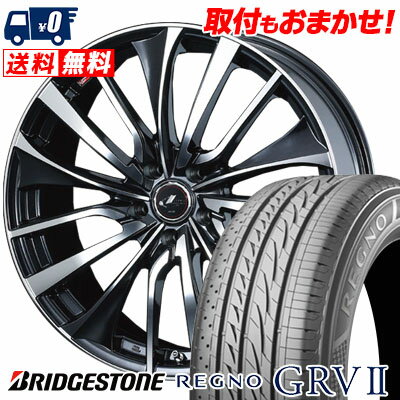 235/60R18 103V BRIDGESTONE REGNO GRV2 weds LEONIS VT サマータイヤホイール4本セット 【取付対象】