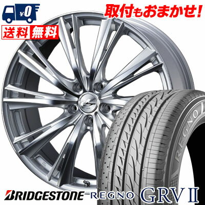 235/60R18 103V BRIDGESTONE REGNO GRV2 weds LEONIS WX サマータイヤホイール4本セット 【取付対象】