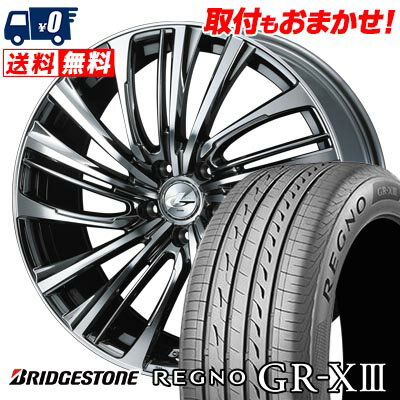 235/35R19 91W XL BRIDGESTONE REGNO GR-X3 LEONIS FR サマータイヤホイール4本セット 【取付対象】