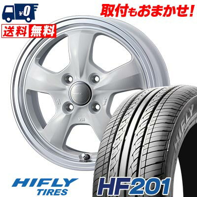 165/55R14 72H HIFLY HF201 Gyraft 5S サマータイヤホイール4本セット 【取付対象】