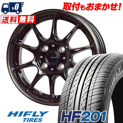 185/55R15 82V HIFLY HF201 G-SPEED P-07 サマータイヤホイール4本セット 【取付対象】