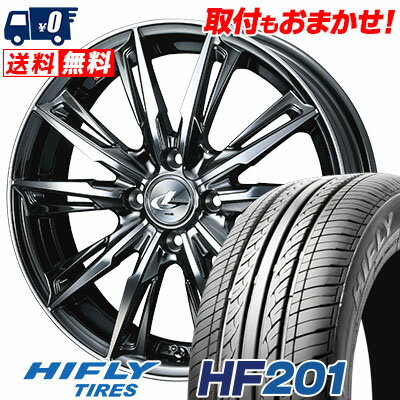 165/55R14 72H HIFLY HF201 WEDS LEONIS GX サマータイヤホイール4本セット 【取付対象】
