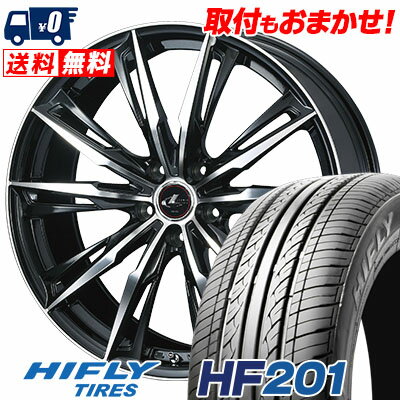 205/70R15 96H HIFLY HF201 WEDS LEONIS GX サマータイヤホイール4本セット 【取付対象】