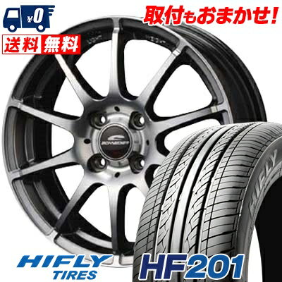 185/65R14 86H HIFLY HF201 SCHNEDER StaG サマータイヤホイール4本セット 【取付対象】