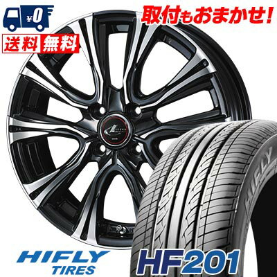 185/55R15 82V HIFLY HF201 WEDS LEONIS VR サマータイヤホイール4本セット 【取付対象】
