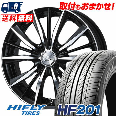 155/65R14 75T HIFLY HF201 weds LEONIS VX サマータイヤホイール4本セット 【取付対象】