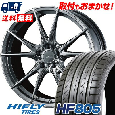 225/40R19 93W XL HIFLY HF805 WEDS F ZERO FZ-2 サマータイヤホイール4本セット 【取付対象】
