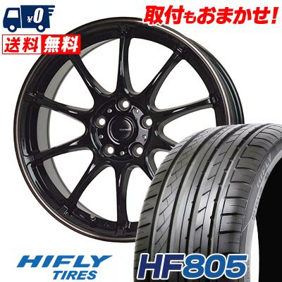 245/45R18 100W XL HIFLY HF805 G-SPEED P-07 サマータイヤホイール4本セット 【取付対象】