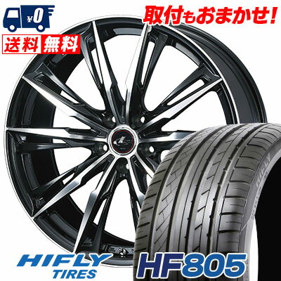 225/35R19 88W XL HIFLY HF805 WEDS LEONIS GX サマータイヤホイール4本セット 【取付対象】