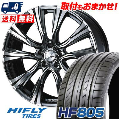 225/35R19 88W XL HIFLY HF805 WEDS LEONIS VR サマータイヤホイール4本セット 【取付対象】