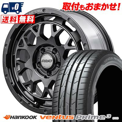 205/55R16 91W HANKOOK Ventus Prime3 K125 TEAM DAYTONA M9+ SPEC M サマータイヤホイール4本セット 【取付対象】