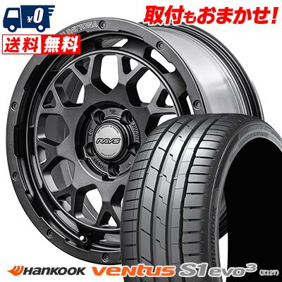 225/45R18 95Y XL HANKOOK Ventus S1 evo3 K127 TEAM DAYTONA M9+ SPEC M サマータイヤホイール4本セット 【取付対象】