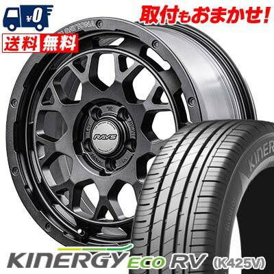 205/60R16 92H HANKOOK KINERGY ECO RV TEAM DAYTONA M9+ SPEC M サマータイヤホイール4本セット 【取付対象】