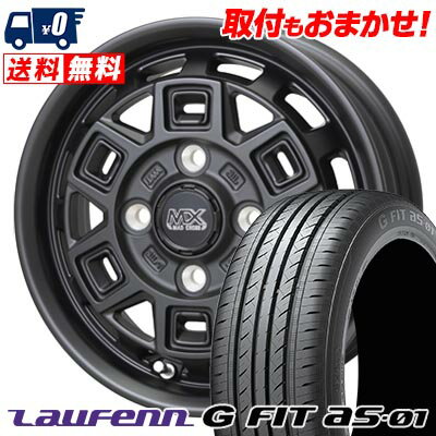 175/65R14 82H HANKOOK LAUFENN G FIT AS-01 LH42-G MAD CROSS AEVER サマータイヤホイール4本セット 【取付対象】