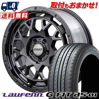 215/65R16 98H HANKOOK LAUFENN G FIT AS-01 LH42-G TEAM DAYTONA M9+ SPEC M サマータイヤホイール4本セット 【取付対象】