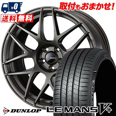225/40R18 92W XL DUNLOP ダンロップ LE MANS V+(5+)LM5 Plus WedsSport SA-27R ウェッズスポーツ SA-27R サマータイヤホイール4本セット 【取付対象】