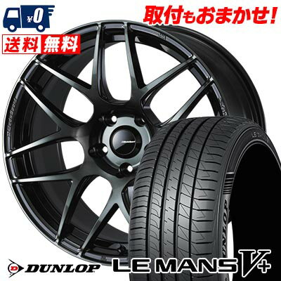 215/40R18 89W XL DUNLOP ダンロップ LE MANS V+(5+)LM5 Plus WedsSport SA-27R ウェッズスポーツ SA-27R サマータイヤホイール4本セット 【取付対象】