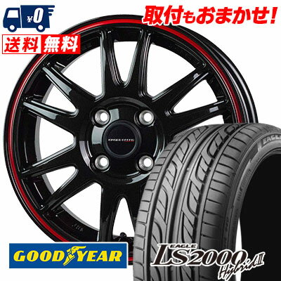 195/40R17 81W XL Goodyear LS2000 Hybrid2 CROSS SPEED HYPER EDITION CR6 サマータイヤホイール4本セット 【取付対象】