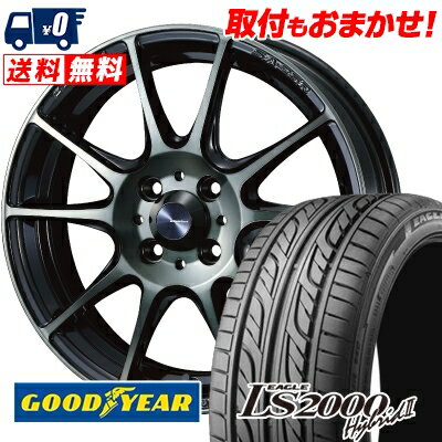 195/40R17 81W XL Goodyear LS2000 Hybrid2 WedsSport SA-25R サマータイヤホイール4本セット 【取付対象】