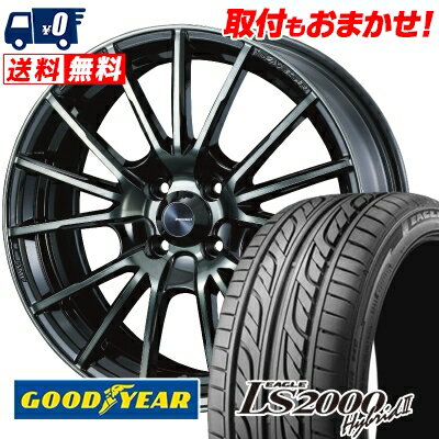 195/40R17 81W XL Goodyear LS2000 Hybrid2 WedsSport SA-35R サマータイヤホイール4本セット 【取付対象】