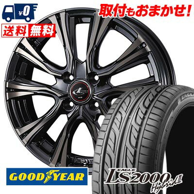 195/40R17 81W XL Goodyear LS2000 Hybrid2 WEDS LEONIS VR サマータイヤホイール4本セット 【取付対象】