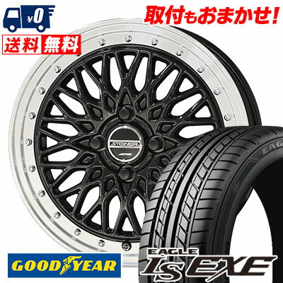 185/55R15 82V Goodyear LS EXE STEINER FTX サマータイヤホイール4本セット 【取付対象】